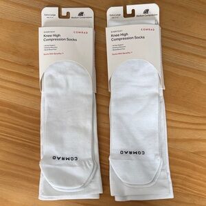 COMRAD Knee High Compression Socks 2 Pair NWT
